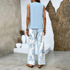 Ratchel | Modisches Damen-Set mit bedrucktem Top und passender Hose