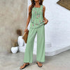 Ratchel | Modisches Damen-Set mit bedrucktem Top und passender Hose