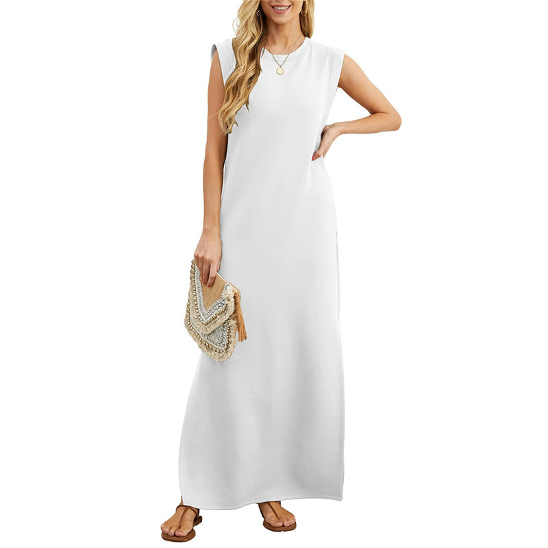 🔥Heißer Verkauf🔥Langes, lockeres, faltenfreies Kleid für Damen
