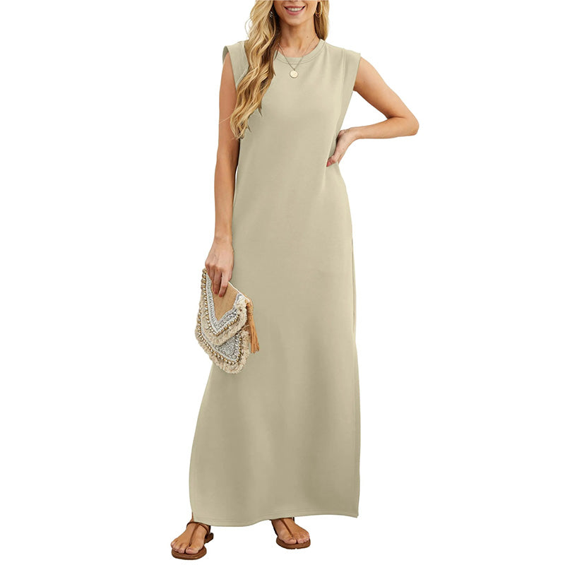 🔥Heißer Verkauf🔥Langes, lockeres, faltenfreies Kleid für Damen