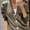 Yvone | Zweiteilig: Strickjacke mit Knopfleiste und passender Hose