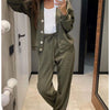 Yvone | Zweiteilig: Strickjacke mit Knopfleiste und passender Hose