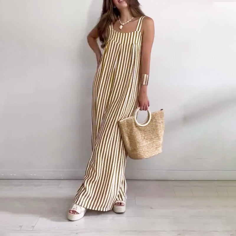 Amanda | Lässiger Streifen-Jumpsuit