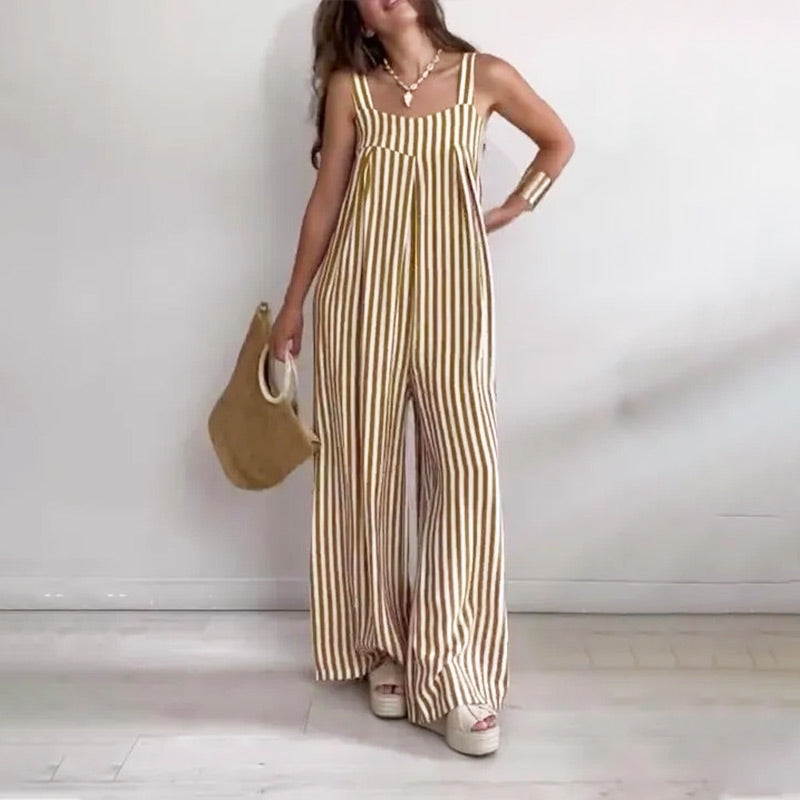 Amanda | Lässiger Streifen-Jumpsuit