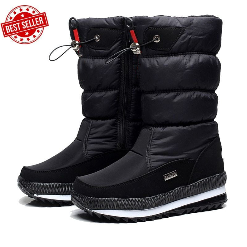 Stefi™ | Rutschfeste und wasserdichte Kunstfell-Schneestiefel
