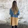 Leigh | Zweifarbige Trenchcoat-Jacke