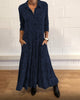 Ylora | Einzigartiges Druck Maxi Shirt Kleid
