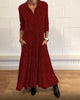 Ylora | Einzigartiges Druck Maxi Shirt Kleid