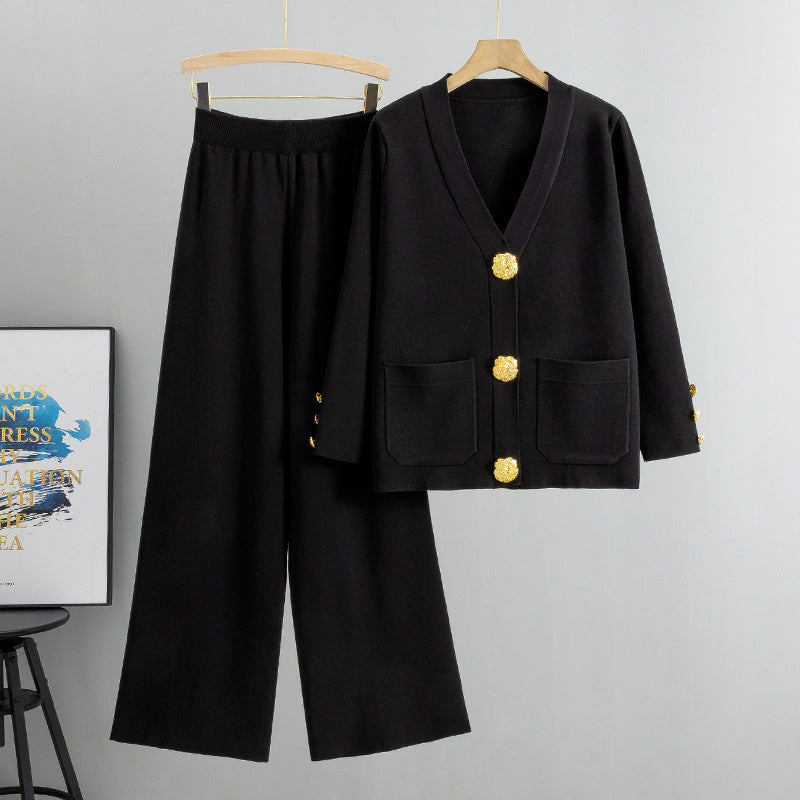 Viola | Damen Pullover-Set mit Weithose