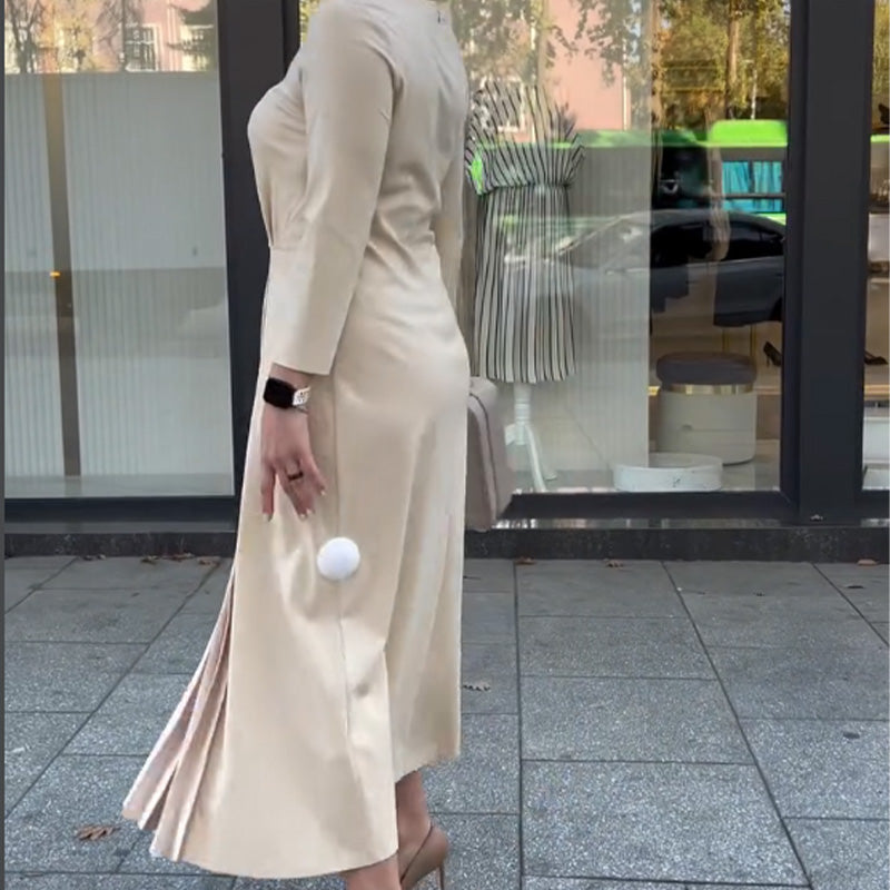 Emmy | Elegantes Damenkleid, zeitlos mit Rundhalsausschnitt