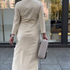 Emmy | Elegantes Damenkleid, zeitlos mit Rundhalsausschnitt