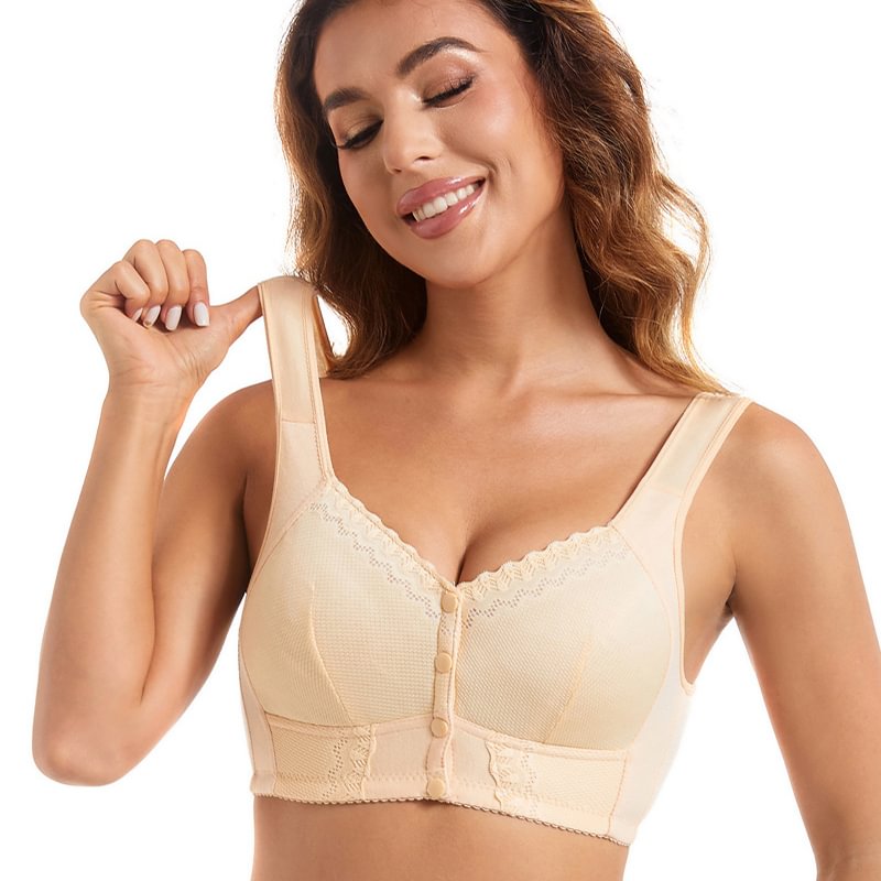 Amiyah™ | Atmungsaktiver Plus-Size Damen-BH mit Frontverschluss