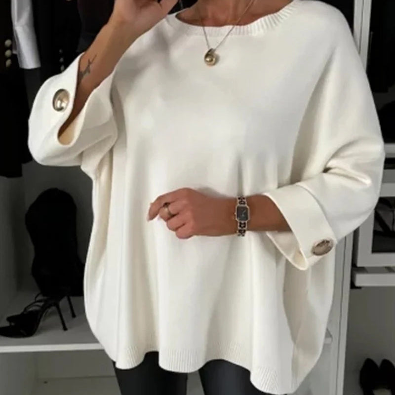 Alivia | Schlichtes Strickoberteil für Damen, vielseitig & chic