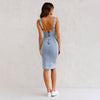 Roxanna | Figurbetont Denim-Kleid