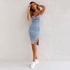 Roxanna | Figurbetont Denim-Kleid