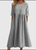 Eliana | Luftiges Baumwollkleid mit Tasche