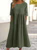 Eliana | Luftiges Baumwollkleid mit Tasche