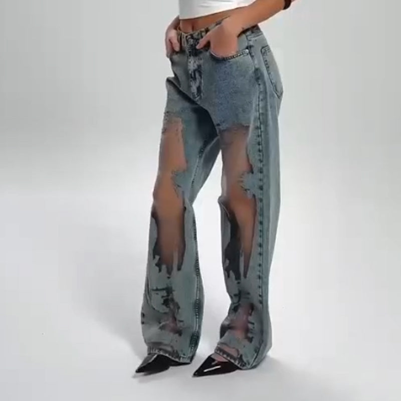 Inka | Vintage Strick-Patchwork Jeans