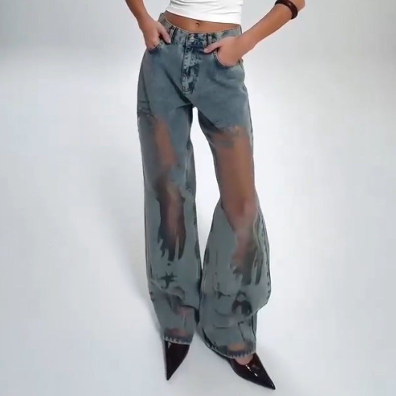 Inka | Vintage Strick-Patchwork Jeans