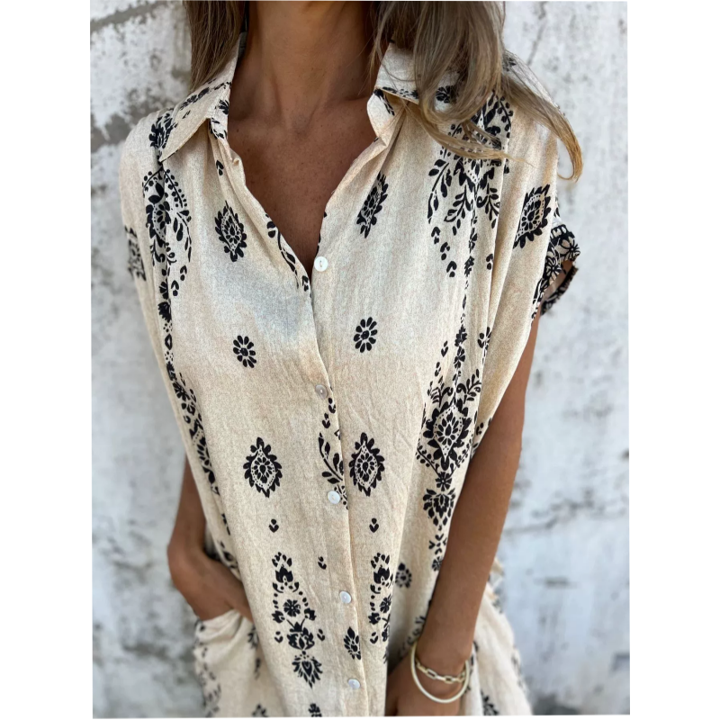 Bailey | Bequemes Kleid mit kurzem Arm und praktischen Taschen