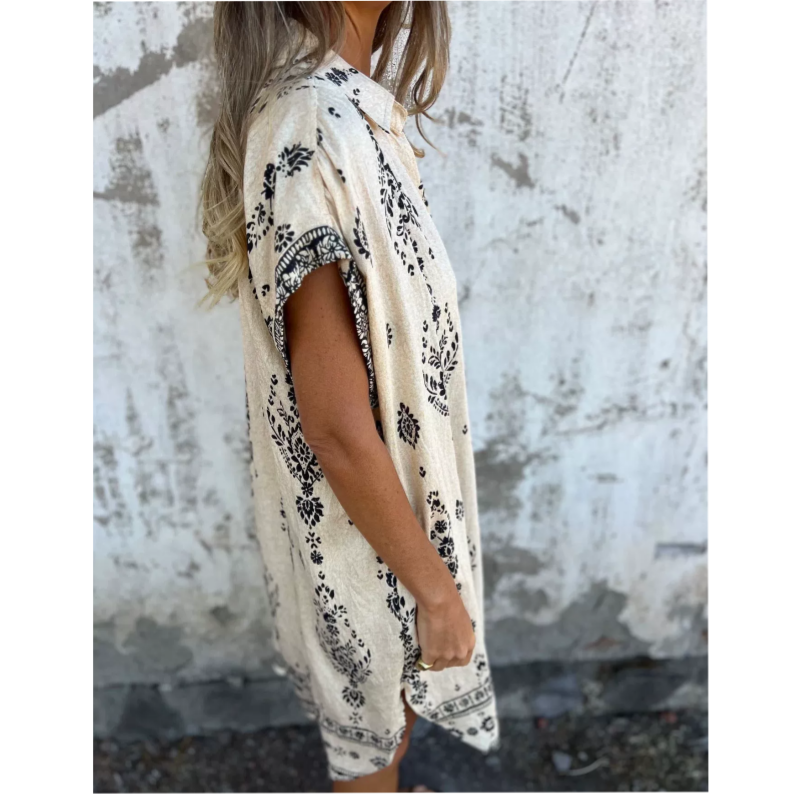Bailey | Bequemes Kleid mit kurzem Arm und praktischen Taschen