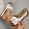 Cira | Bequeme Slipper-Sandalen mit Blumenmuster