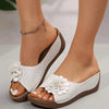Cira | Bequeme Slipper-Sandalen mit Blumenmuster
