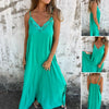 Maxene | Feminines Maxikleid mit Spaghettiträgern und zarter Spitze
