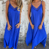 Maxene | Feminines Maxikleid mit Spaghettiträgern und zarter Spitze