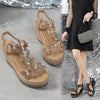 Lainey | Elegante Sandalen mit offener Spitze und Glitzerschmetterlingen