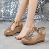 Lainey | Elegante Sandalen mit offener Spitze und Glitzerschmetterlingen