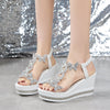 Lainey | Elegante Sandalen mit offener Spitze und Glitzerschmetterlingen