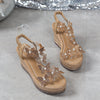 Lainey | Elegante Sandalen mit offener Spitze und Glitzerschmetterlingen