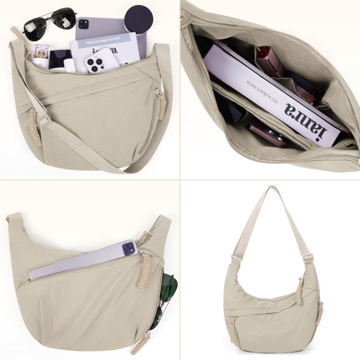 Becca | Lässige Nylon-Kreuztaschen