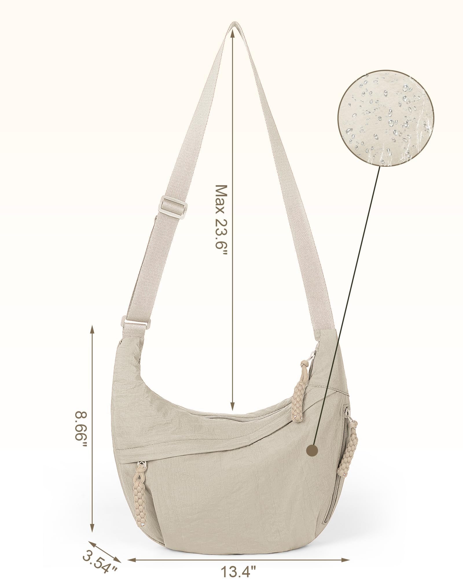 Becca | Lässige Nylon-Kreuztaschen