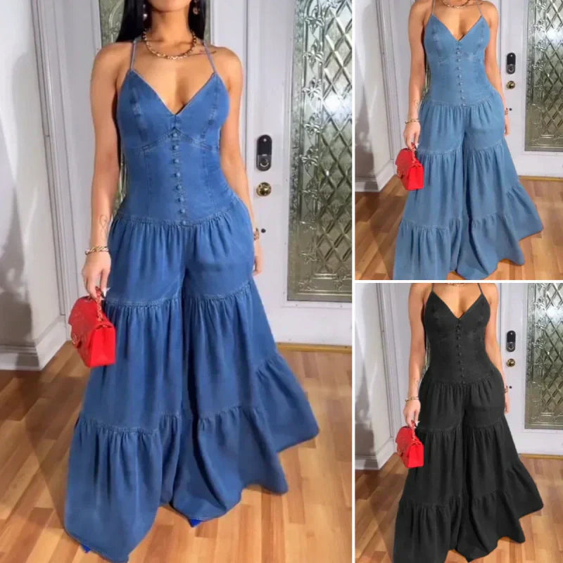 Summer | Elegante Neckholder-Kombi für Damen mit V-Ausschnitt