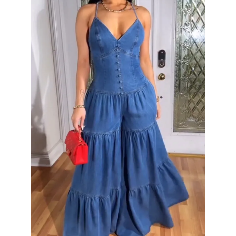 Summer | Elegante Neckholder-Kombi für Damen mit V-Ausschnitt
