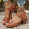 Elke | Sandalen mit Blockabsatz