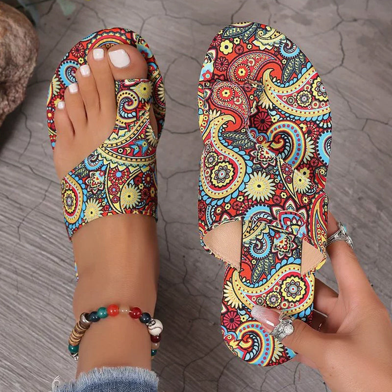 Andrea | Leichte orthopädische flache Sandalen für Damen
