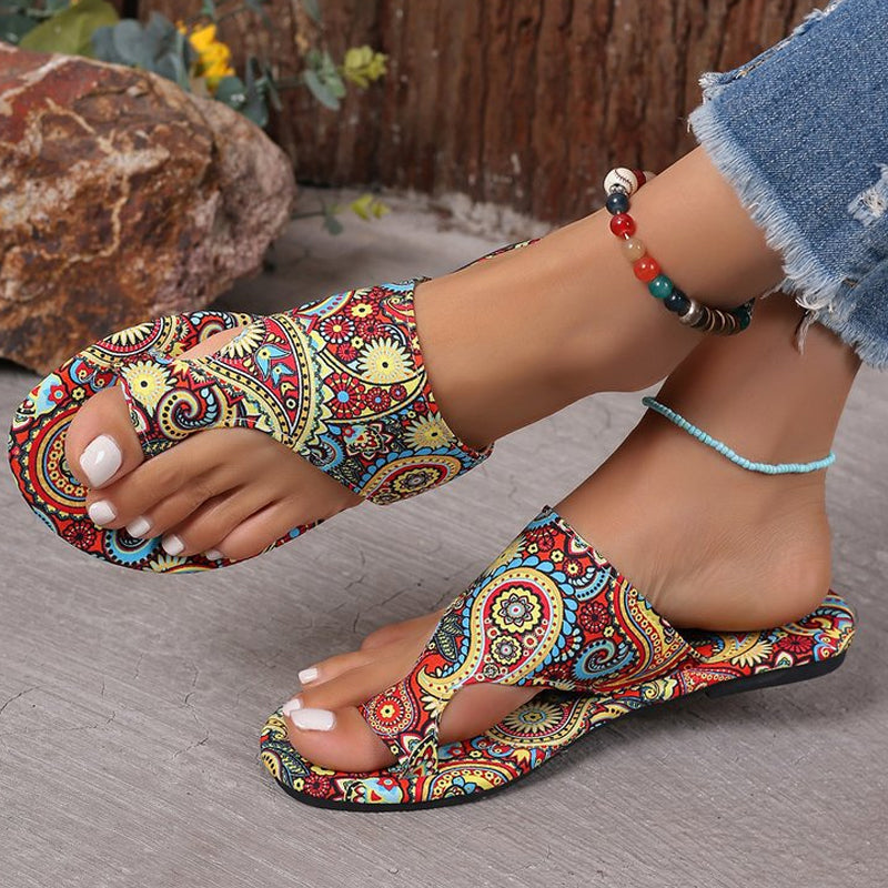 Andrea | Leichte orthopädische flache Sandalen für Damen