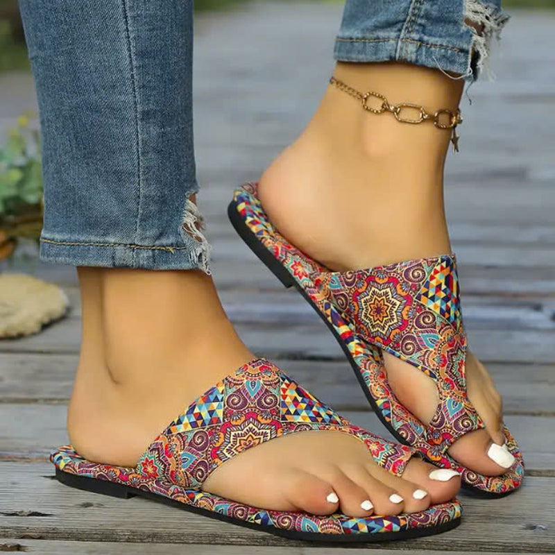Andrea | Leichte orthopädische flache Sandalen für Damen