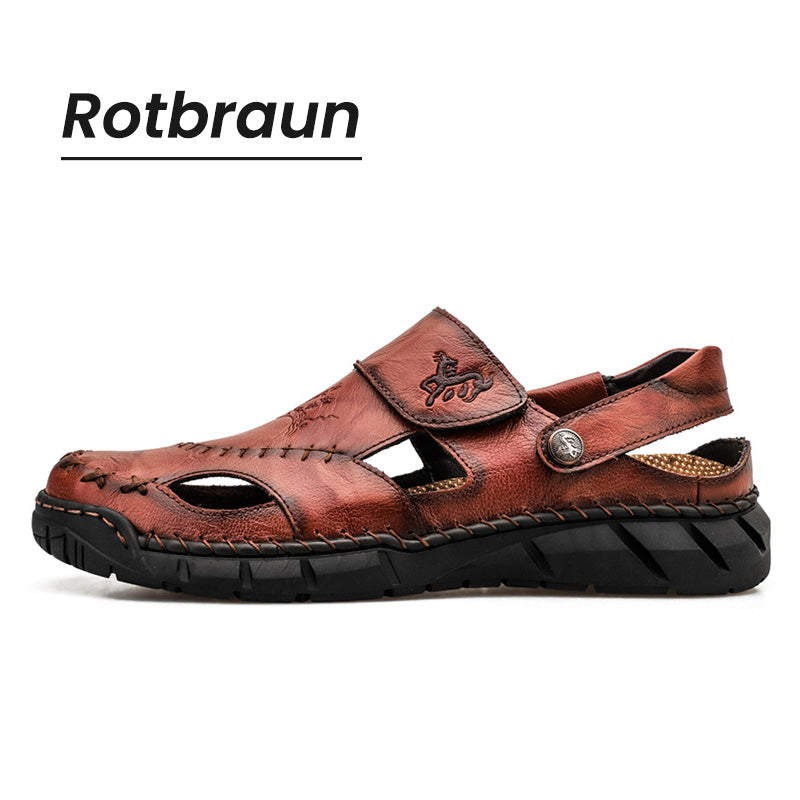 Lemuel | Komfortable und luftdurchlässige PU-Ledersandalen für Männer