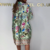 Debie | Bequemes Blumen-Kleid mit V-Ausschnitt und Knopfleiste vorne