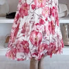 Zitah | Elegantes Blumen-Set: Schulterfreies Chemisier und Maxi-Jupe
