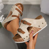 Conchita | Bequeme Keilabsatz-Plateau-Sandalen für Damen