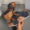 Conchita | Bequeme Keilabsatz-Plateau-Sandalen für Damen