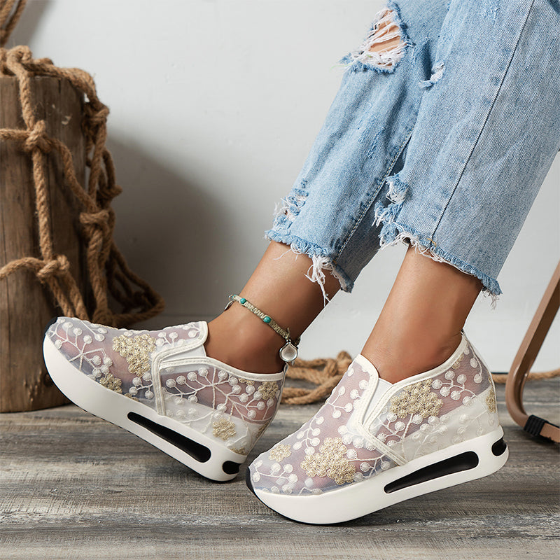 Suzette | Modische Mesh-Schuhe mit dicker, atmungsaktiver Sohle für Damen
