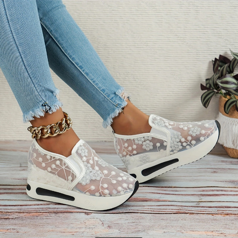Suzette | Modische Mesh-Schuhe mit dicker, atmungsaktiver Sohle für Damen