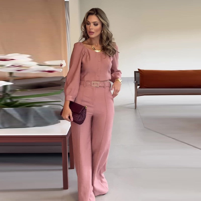 Murphy™ | Elegantes 2-teiliges Set mit Oberteil und weitem Hosenbein