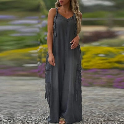 Lucah | Modischer Jumpsuit mit weitem Bein und komfortablen Taschen